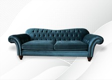 Sofa Luxus Textil Chesterfield