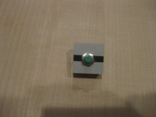 Streckenbaustein 9010 mit Taster grün für Gleisbildstellpult (GBS) Digimoba/Heki