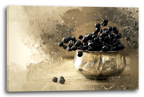 Wandbild abstrakt beeren - wandbild,