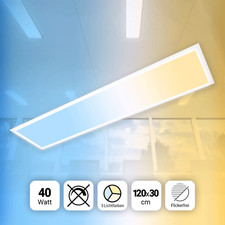 Xtend LED Panel 120x30cm 3CCT 3000K-4000K-6000K 40W Deckenleuchte Büro