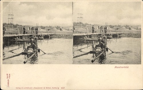 Stereo manöverbild soldat - ak,