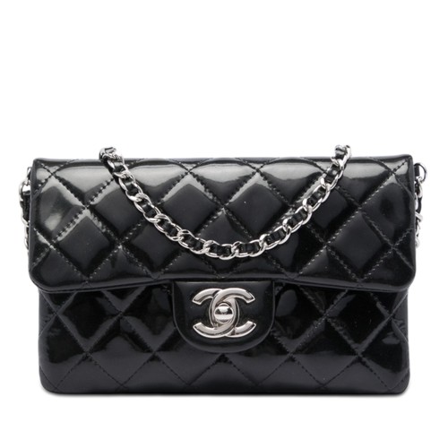 Chanel quilted patent flap - quilted,