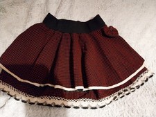 Innocent Gothic Punk Lolita Rockabilly Mini Rock Größe S Schwarz Rot Dots