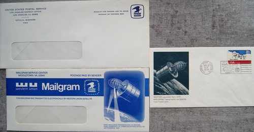 Usa 1974 mailgram westar la - 1974,