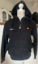 Hoody/Kapuzenpullover von Ellesse, Gr. M/40-42, schwarz + Kängurutasche
