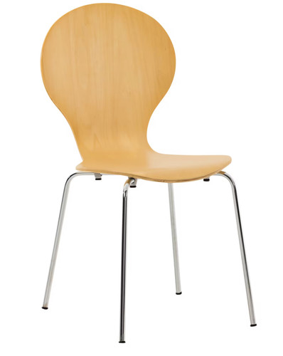 Clp stuhl holz natur stahl - holz,