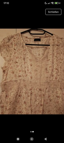 Rosen muster bluse weiß - muster,