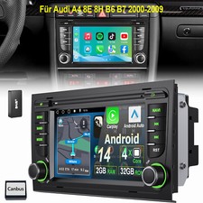 DAB+ Autoradio Für Audi A4 8E 8H B6 B7 2000-2009 Android 14 GPS WIFI RDS 2+32GB
