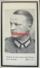 Sterbebild WWII Gefreiter Linz