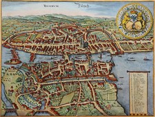 Zürich - Tigurum. Zürych - Merian - Originaler Kupferstich von 1641