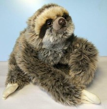 Pluschtier Faultier lebensecht Pluschfaultier Stofffaultier Plusch Stofftier-Neu