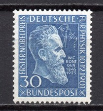 Bund 147 Röntgen 1951 komplett postfrisch vom Unterrand