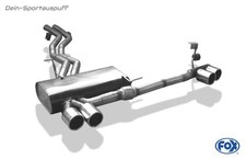 Fox Edelstahl Duplex Sportauspuff BMW Z4 E85 inkl. Facelift 2x90mm eingerollt