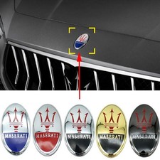 Maserati 5 Farben Dreizack Trident Abzeichen vorne Motorhaube Emblem 75 mm