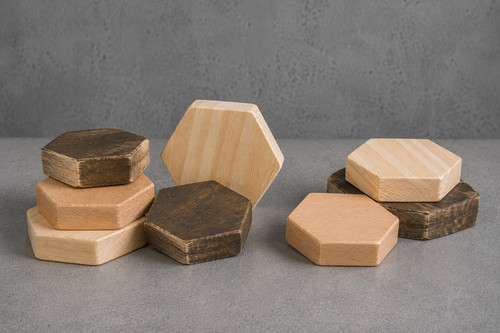 Sechseck aus leimholz mm - aus,