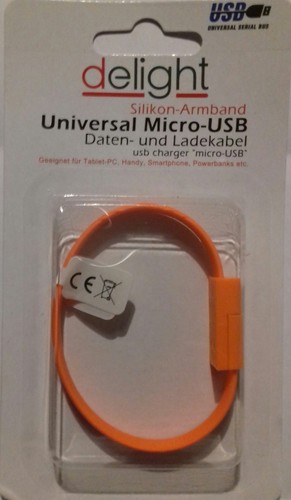 Armband micro usb silikon - armband,