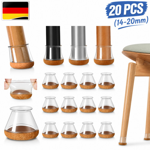20x fußkappen stuhlbeinkappen - fußkappen,