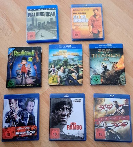 Blu ray und filme - set,, 8