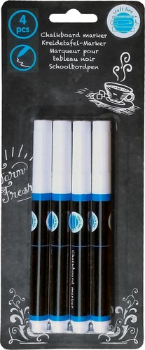 Kreidetafel marker weiss - 4x, kreidetafel-marker