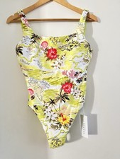 NEU Seafolly Coast To Coast  Damen Badeanzug Gr.: 38 Gelb mit Print