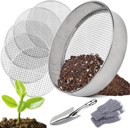 Gartensieb edelstahl 1 - edelstahl, 5-in-1