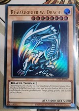 Yugioh Blauäugiger w. Drache LCKC-DE001 Ultra Rare Erstes Artwork Holo Deutsch