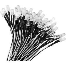 LED,Dioden,Beleuchtung,Innen,12V,5mm,weiß,vorverdrahtet