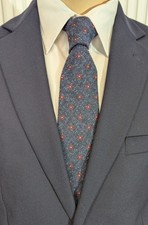 NEU - DRESSLER Herren Anlass / Business Krawatte - blau-weinrot - Wolle-Seide !