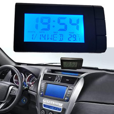 Autouhr mit LCD-Temperatur