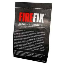 Firefix Schamottmörtel 1 kg / feuerfester Mörtel für Kaminofen, Kachelofen, Ofen