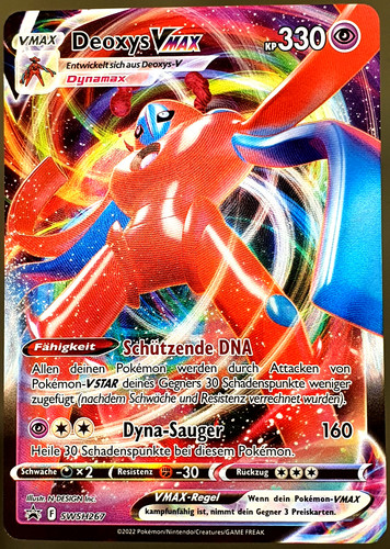 Deoxys vmax pokemon - vmax, karte