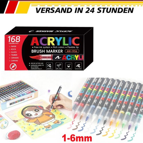 168 farben acrylstifte - 168-farben, 1-6mm