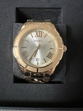 Damen Uhr, Borelli, Armbanduhr, großes Ziffernblatt m. Datum, zus.Armbandglieder