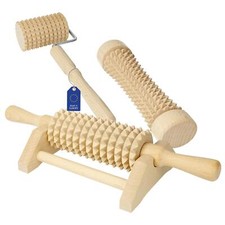 Holz Massageroller Set Fuß