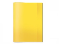 5 Heftumschläge A4 gelb transparent Schoner Heftschoner Umschlag Heftumschlag