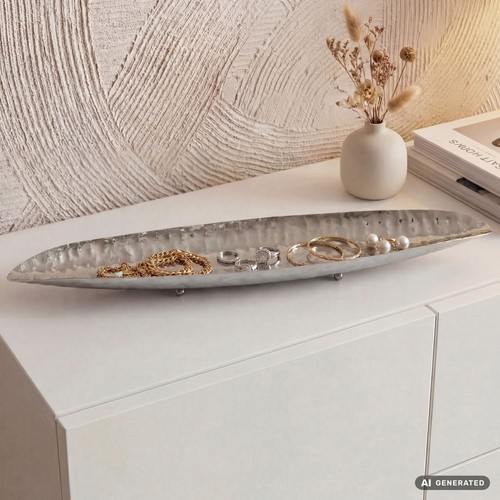 Dekoschale oval aluminium - oval,
