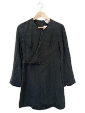 3.1 PHILLIP LIM Cocktailkleid Damen 36/S Schwarz Seide Elegant Wickelkleid