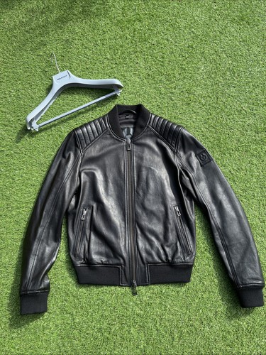 Belstaff leder bomberjacke uvp - leder,