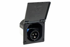 Außensteckdose Schwarz