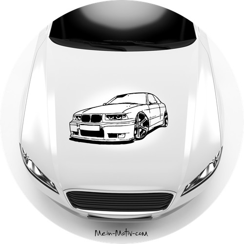 Autoaufkleber bmw 325i e36 - bmw,