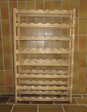 Günstiges Weinregal Flaschenregal Holz für 56 Flaschen, bitte Beschreibung lesen