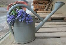 ovale Zink-Gießkanne 10 L Garten-Deko Pflanzgefäß Shabby Chic Vintage Landhaus