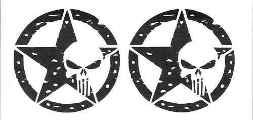 Punisher totenkopf mit stern - mit,