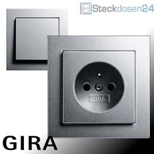 GIRA System 55 Steckdose E2 Alu Silber Steckdosen Schalter Taster System 3000 