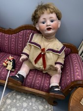 Antike Porzellankopf Puppe Junge Knabe Franz Schmidt & Co 1272 40 cm um 1910 J