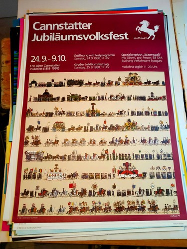 Plakat cannstatter wasen - plakat,