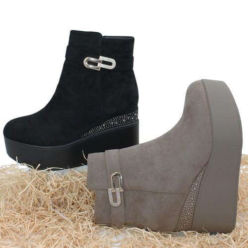 Damen stiefeletten keilabsatz - damen,