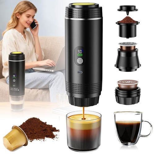Tragbare kaffeemaschine auto - tragbare,