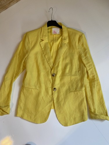 Leinenblazer blazer gelb - leinenblazer, gr