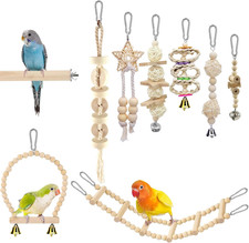 9 Stück Vogelspielzeug Für Sittiche, Papageien Vogelkäfig Zubehör Zum Aufhängen 